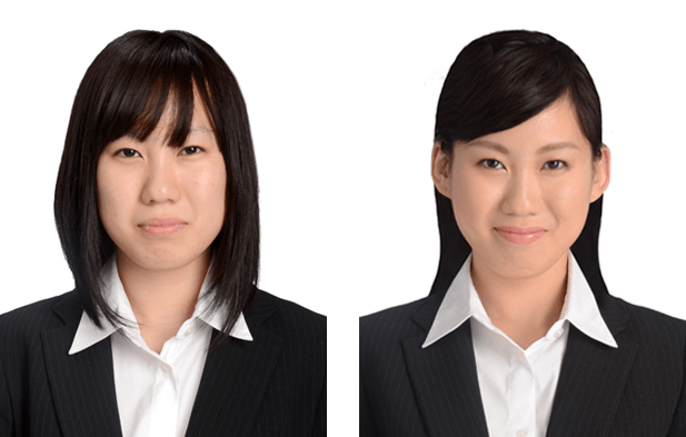 女性ヘアメイク before after