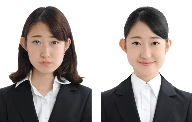 女性ヘアメイク before after