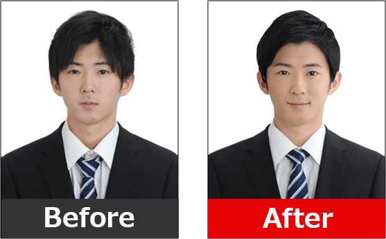 ヘアメイク男性写真BeforeAfter